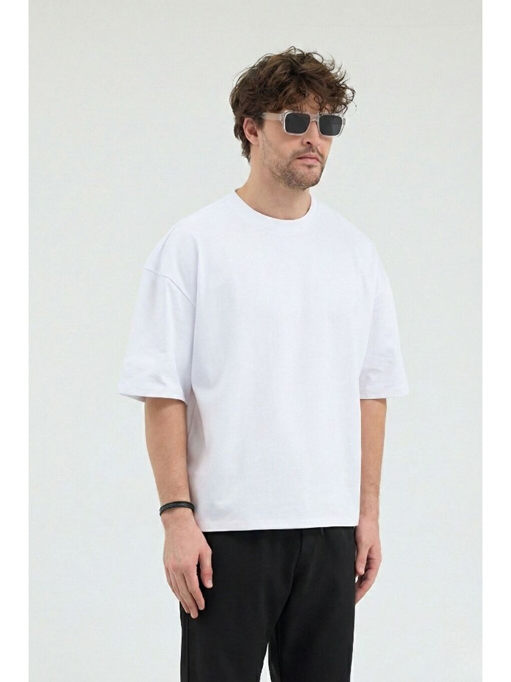 Erkek Beyaz Tişört-1