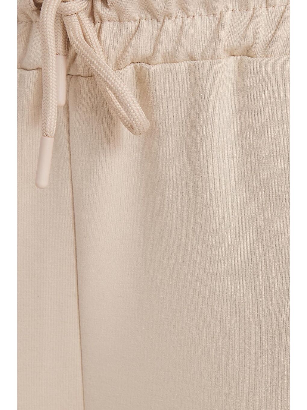 Bej Kadın Relax Fit Rahat Kesim Modal Kumaş Beli Bağlamalı Lastikli Jogger Taş Eşofman Altı-5