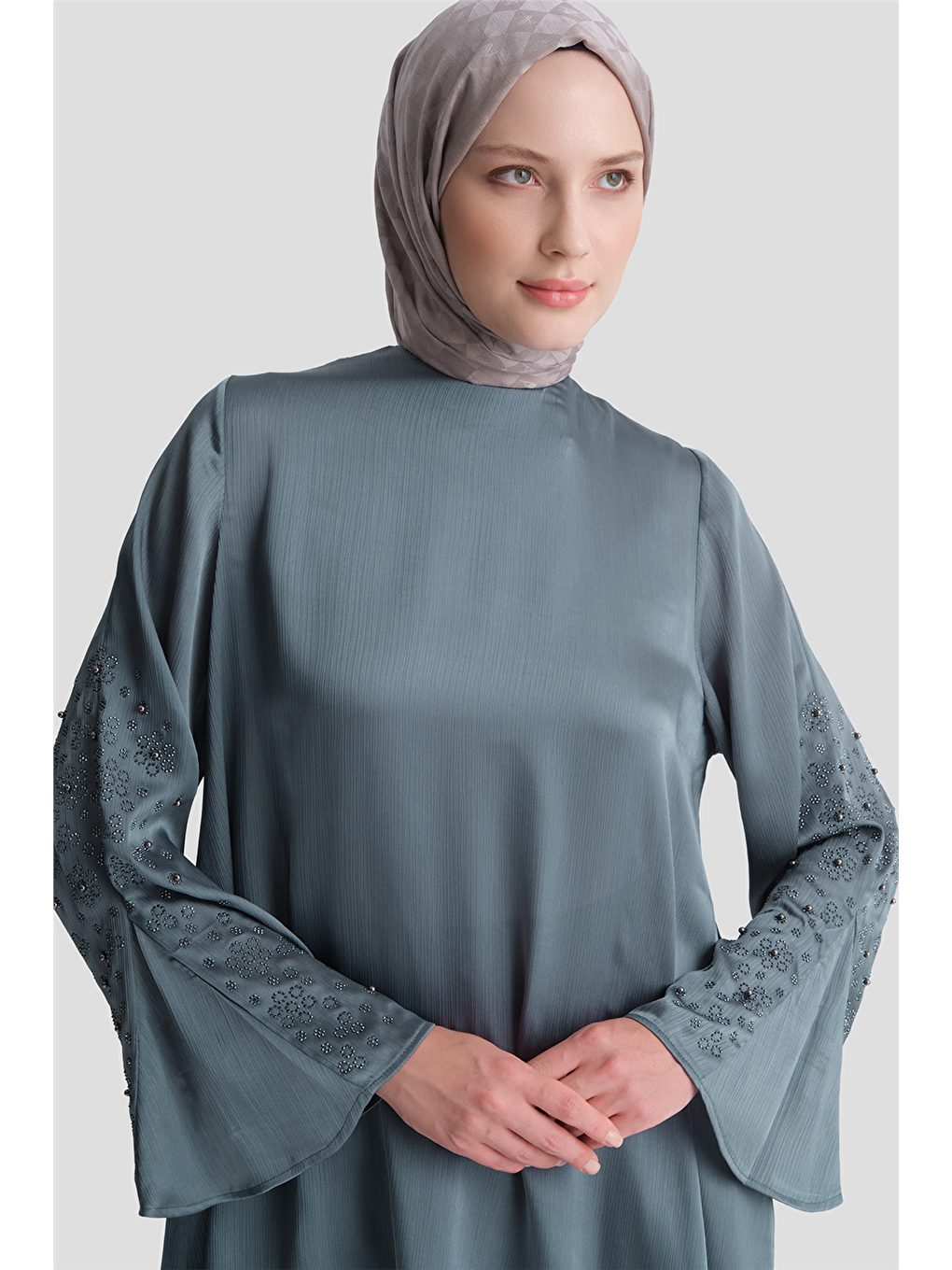Taş İşlemeli Takım Küf Yeşili-3