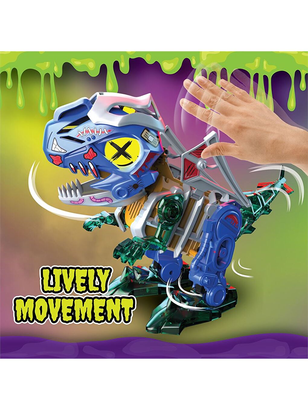 Silverlit Mavi Biopod Zombies Inmotion Hareketli Dinozor Robot 88094 - 2