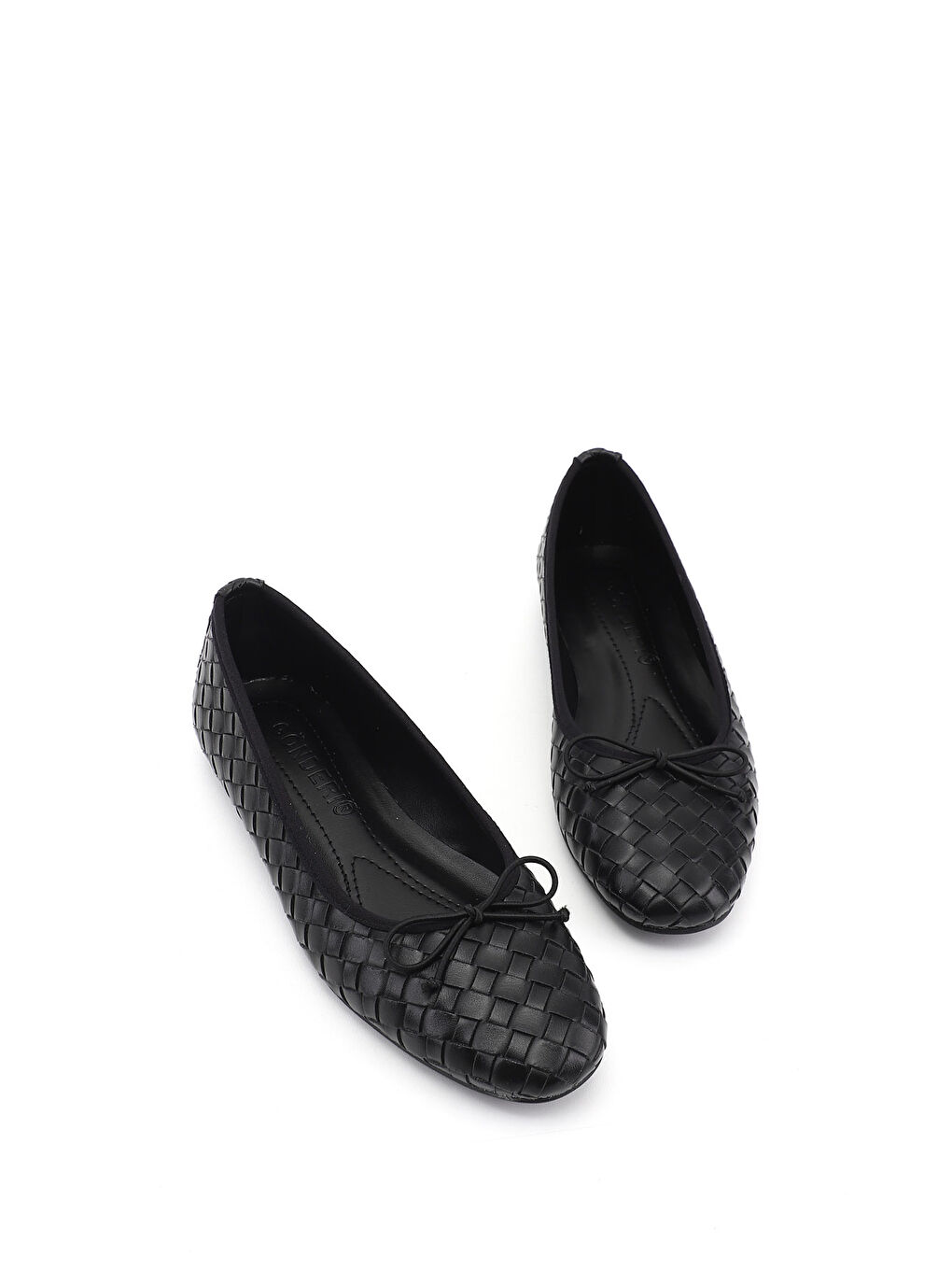 Siyah Kadın SİYAH Yuvarlak Burunlu Fiyonklu Babet