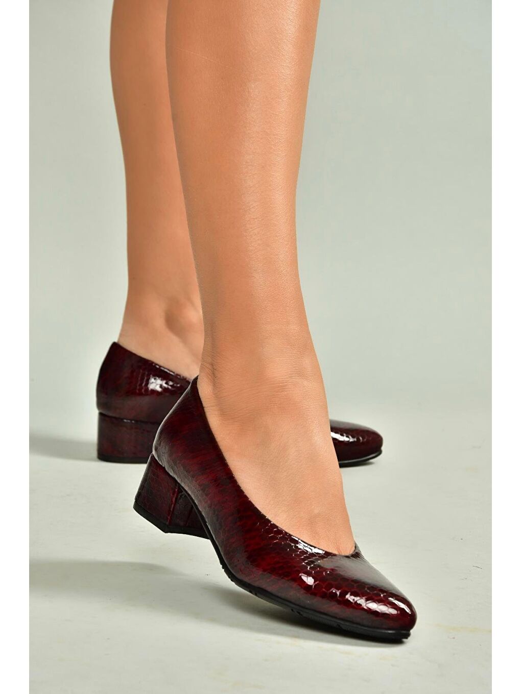 Bordo Kadın Topuklu Ayakkabı U6670127-1