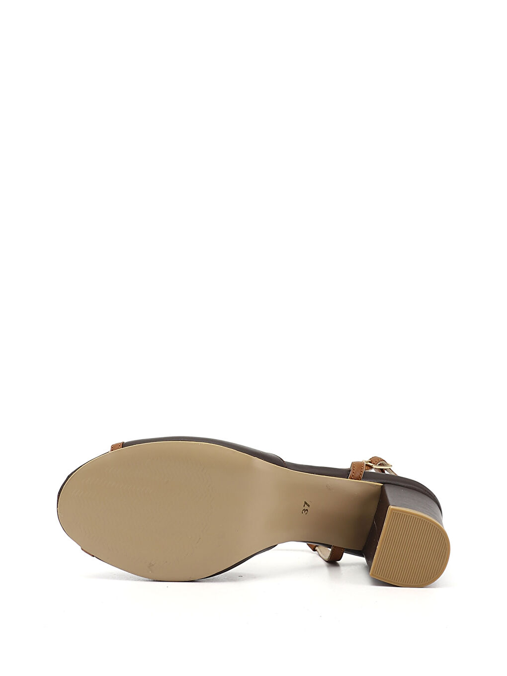 Kahverengi Kadın KAHVERENGİ Kalın Topuklu Arkası Açık Hakiki Deri Ayakkabı-5