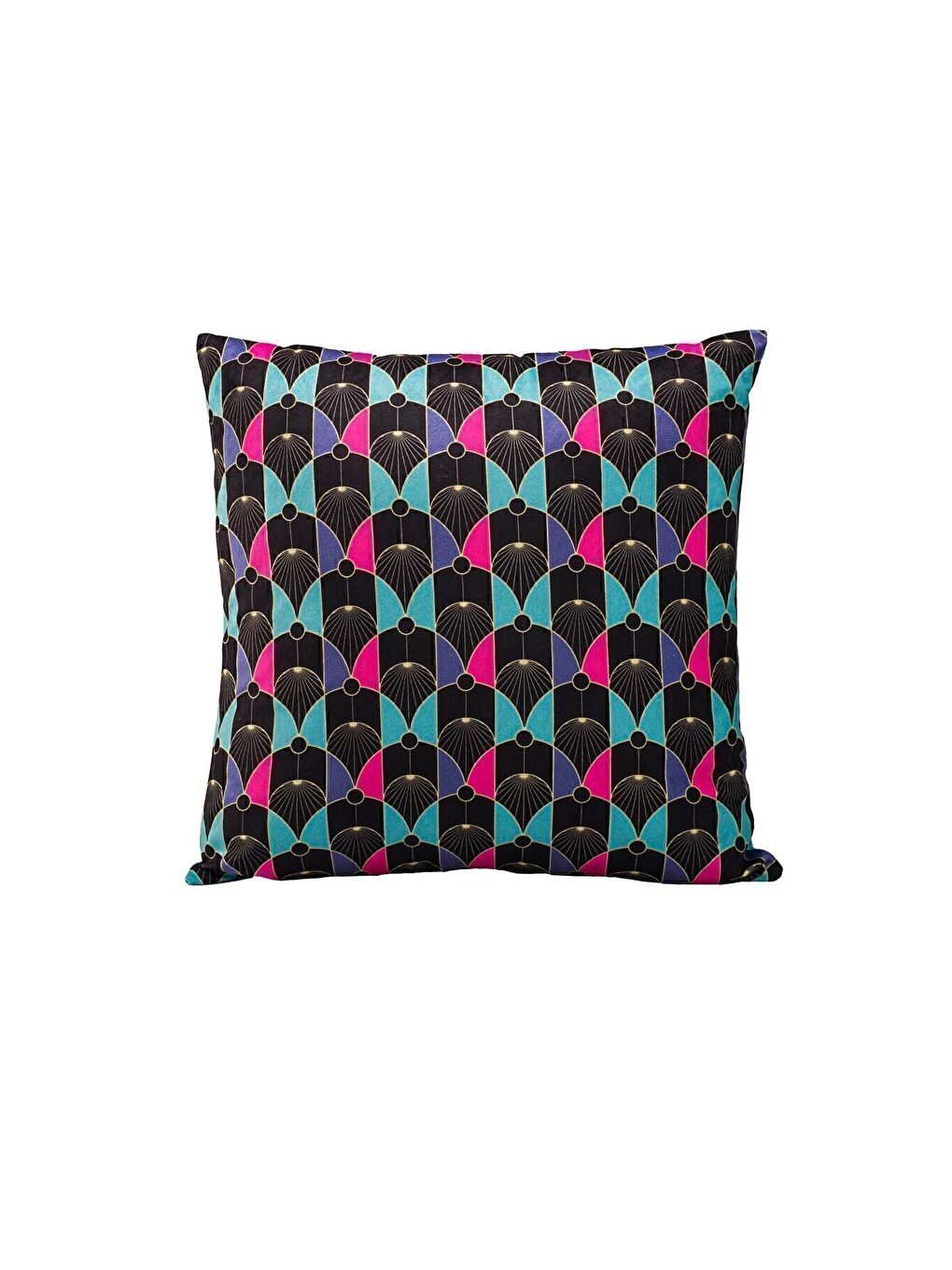 Lüks Kadife 43x43 Cm Kırlent Kılıfı Dekoratif Yumuşak Salon Koltuk Avangart Turkuaz-2