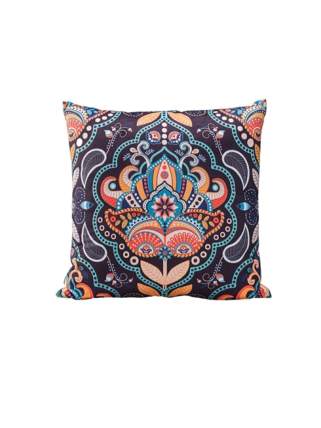 Mavi Lüks Kadife 43x43 Cm Kırlent Kılıfı Dekoratif Yumuşak Salon Koltuk Avangart Koyu Lacivert-2