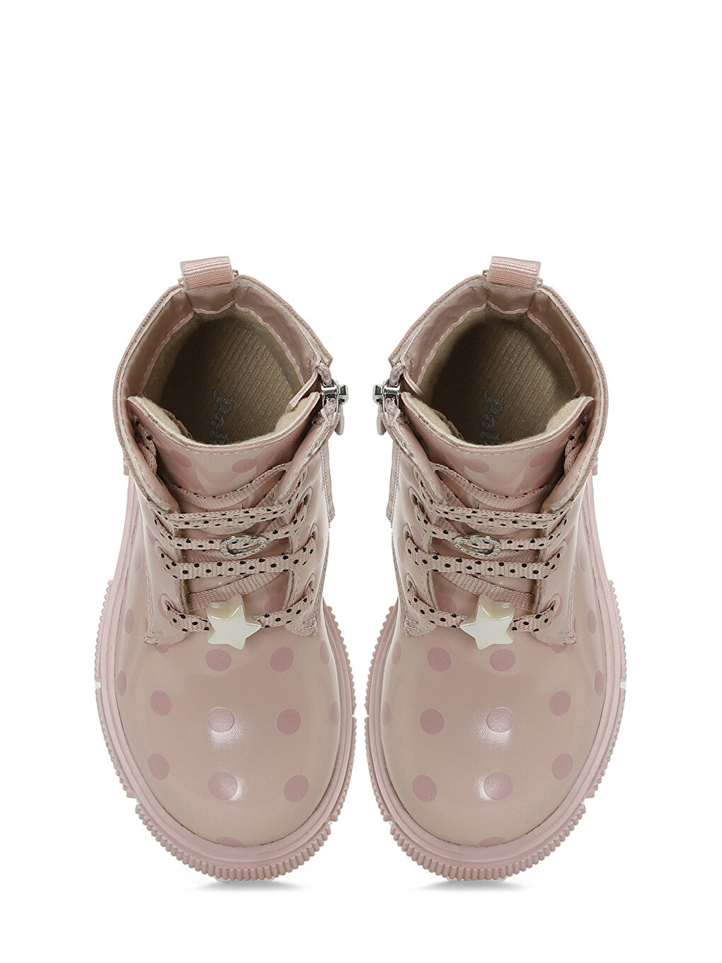 Pembe UDINE P 4PR Pudra Kız Çocuk Worker Bot-3