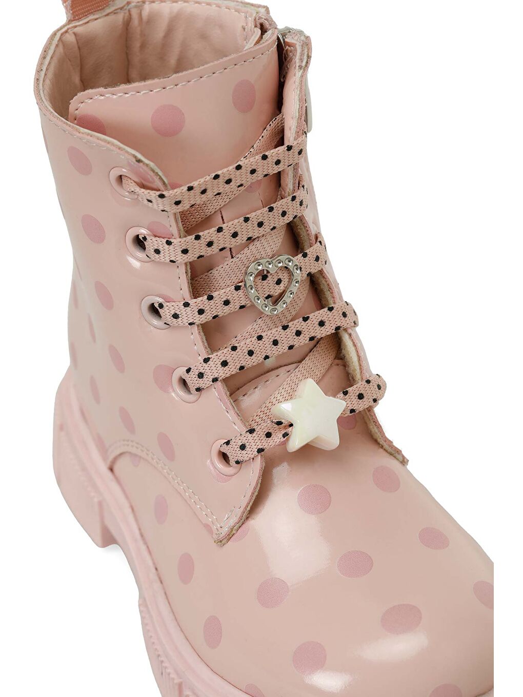 Pembe UDINE P 4PR Pudra Kız Çocuk Worker Bot-6