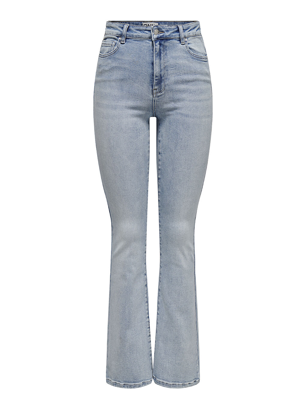 Only Mavi Onlmila Streç Pamuklu Yüksek Bel İspanyol Paça Flare Jeans  15313328 - 5