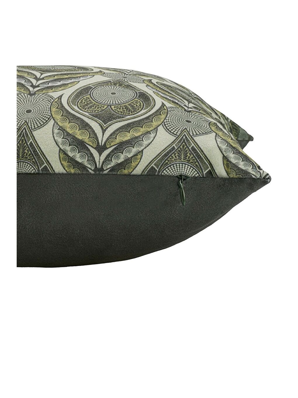 Lüks Kadife 43x43 Cm Kırlent Kılıfı Dekoratif Yumuşak Salon Koltuk Avangart Yeşil-1