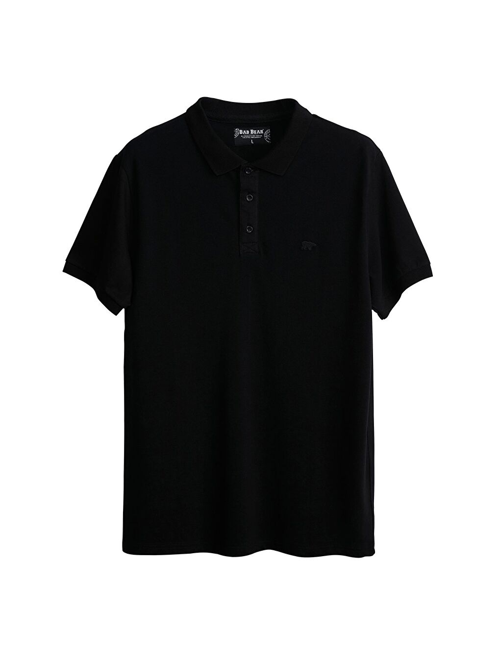 Stark Siyah Polo Yaka Erkek Tişört-4