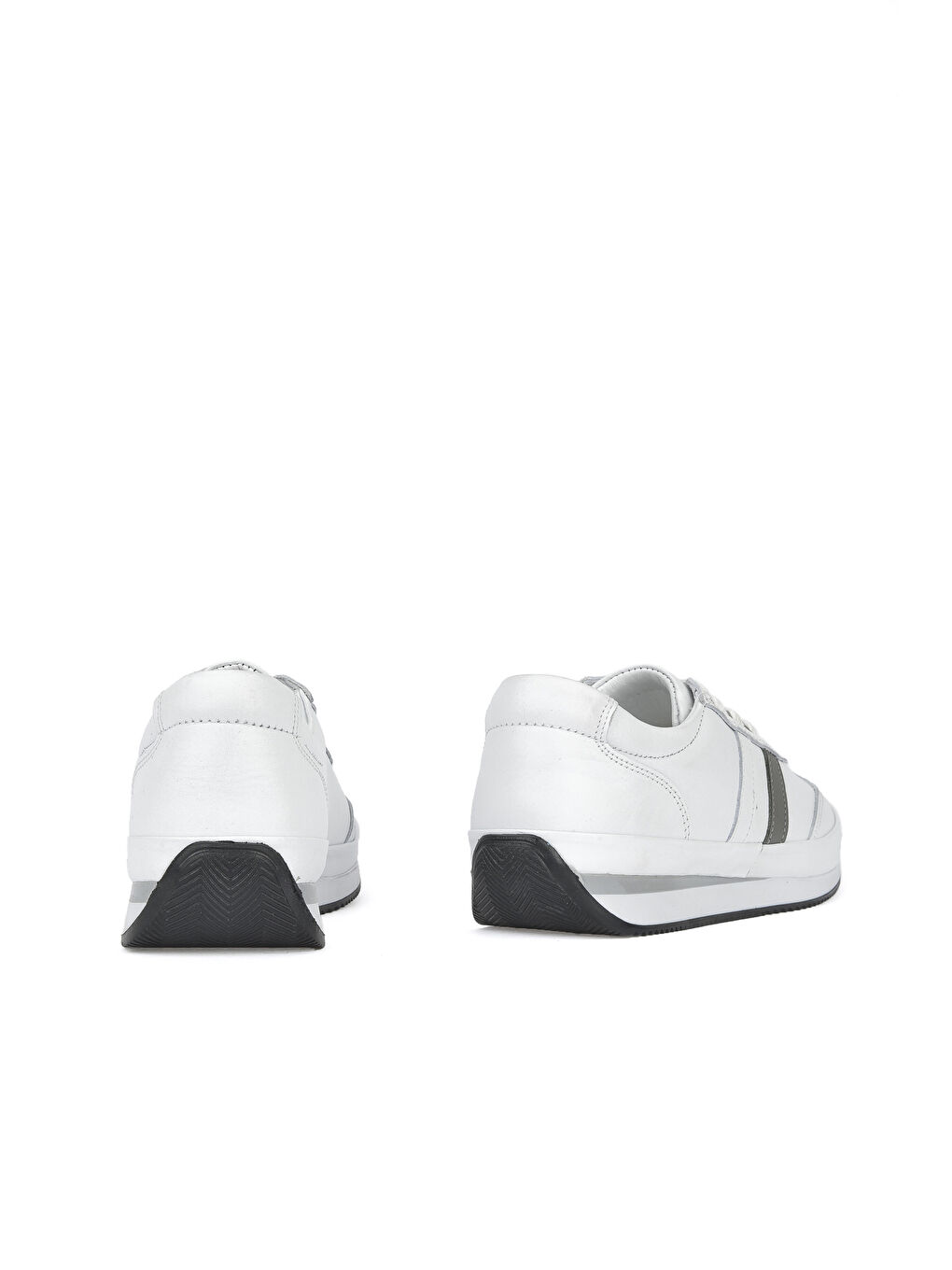 Erkek Hakiki Deri Sneaker 141423Z78 Beyaz-2