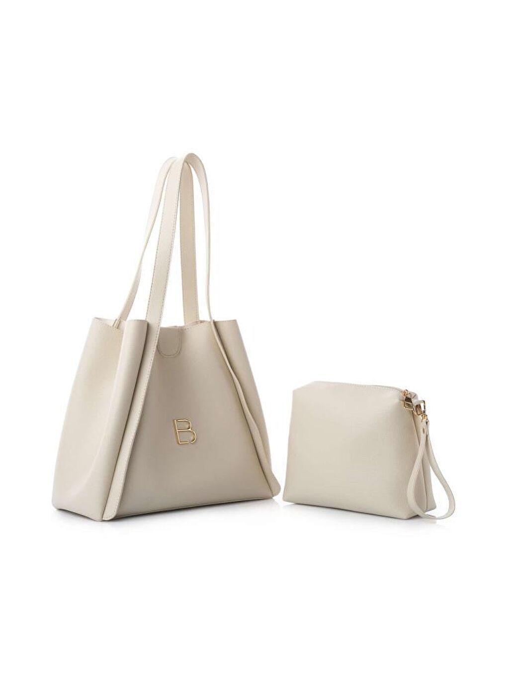 Ekru Loretta Kadın Omuz Çantası-3