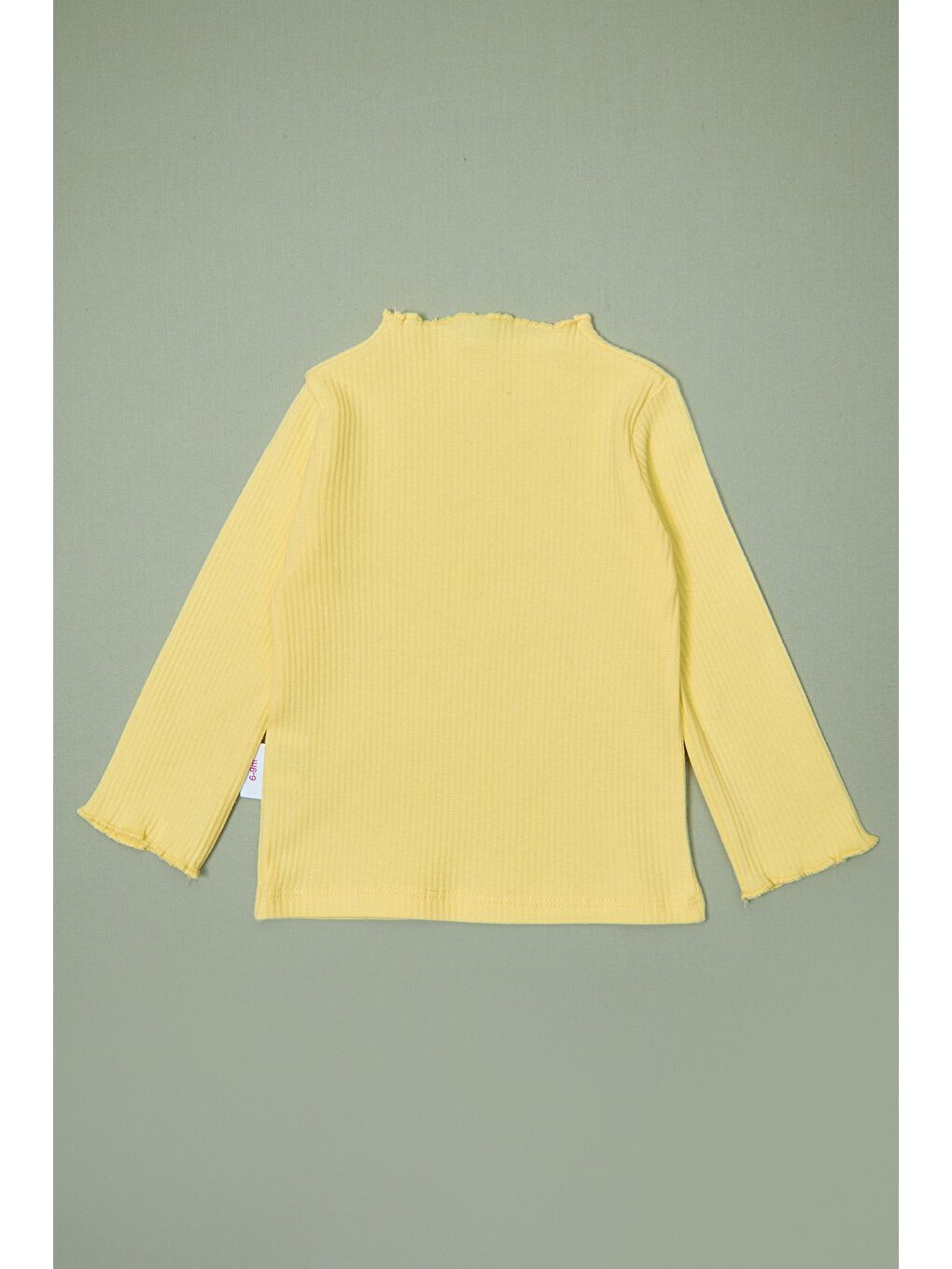 Sarı %100 Pamuk Papatya Nakışlı Kız Çocuk 2 Lİ Salopet Takım-1