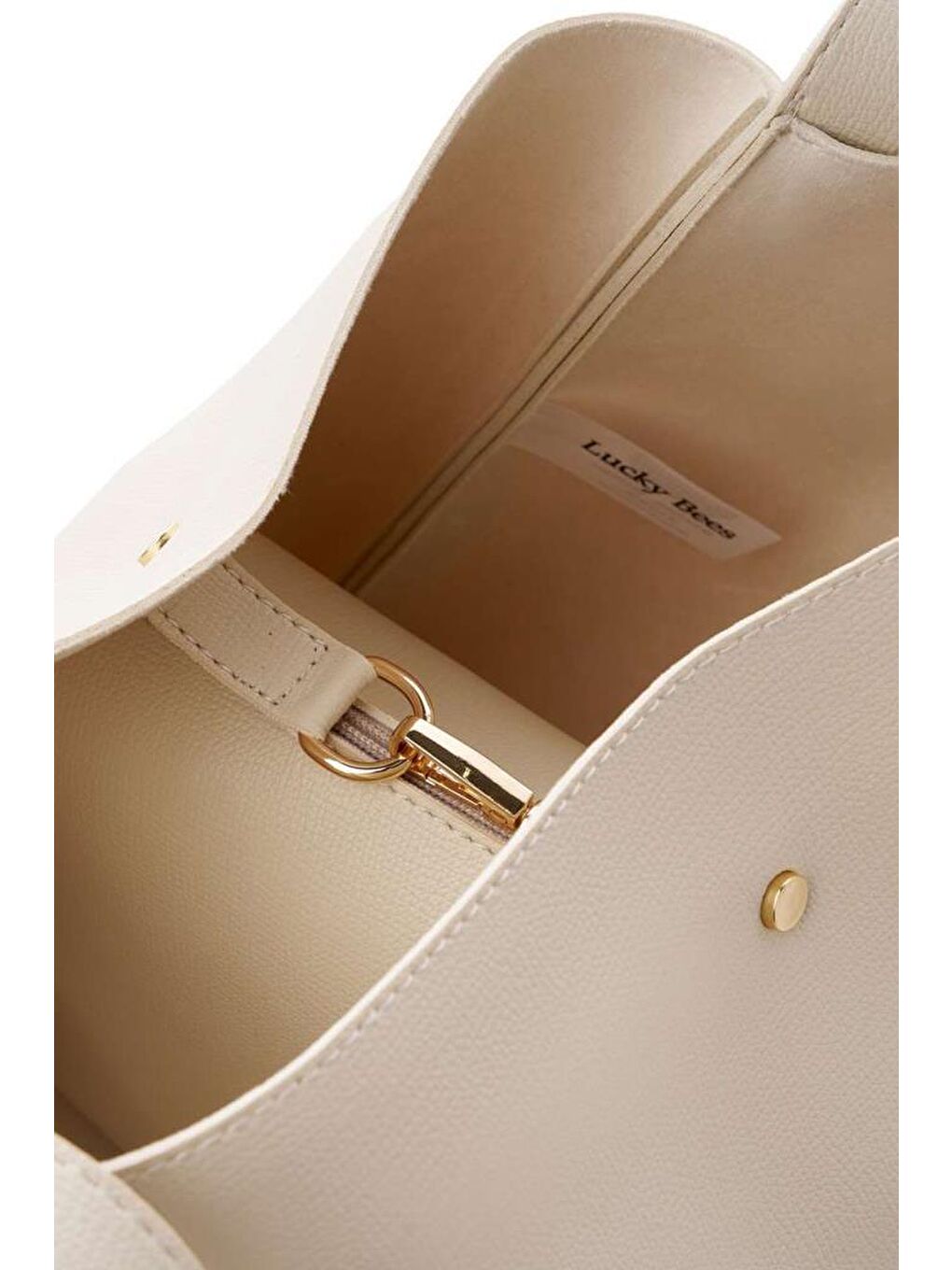 Ekru Loretta Kadın Omuz Çantası-5