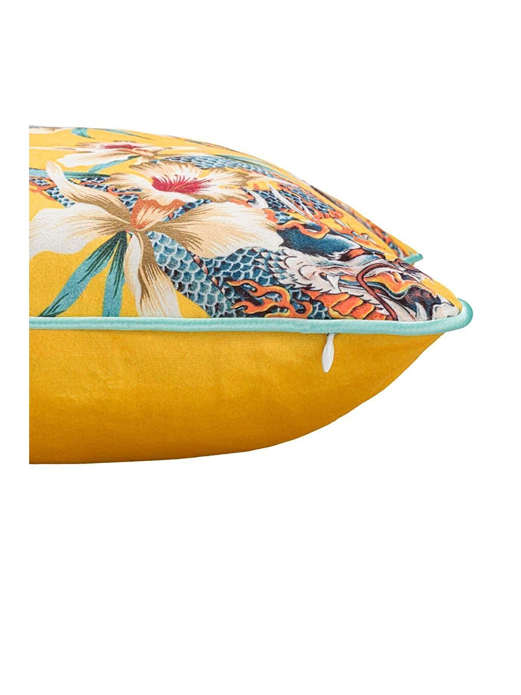 Lüks Kadife 43x43 Cm Kırlent Kılıfı Dekoratif Yumuşak Salon Koltuk Avangart Biyeli Sarı-1