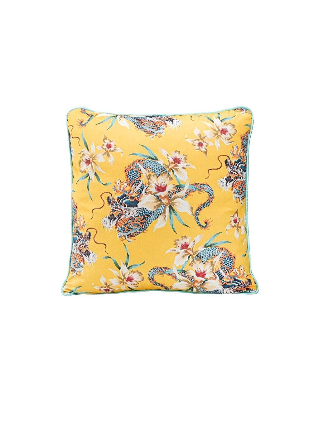 Lüks Kadife 43x43 Cm Kırlent Kılıfı Dekoratif Yumuşak Salon Koltuk Avangart Biyeli Sarı-2