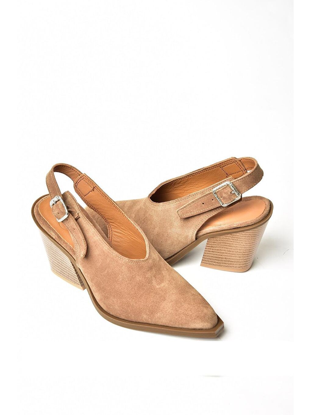 Bej Vizon Kadın Topuklu Ayakkabı U6543041-1