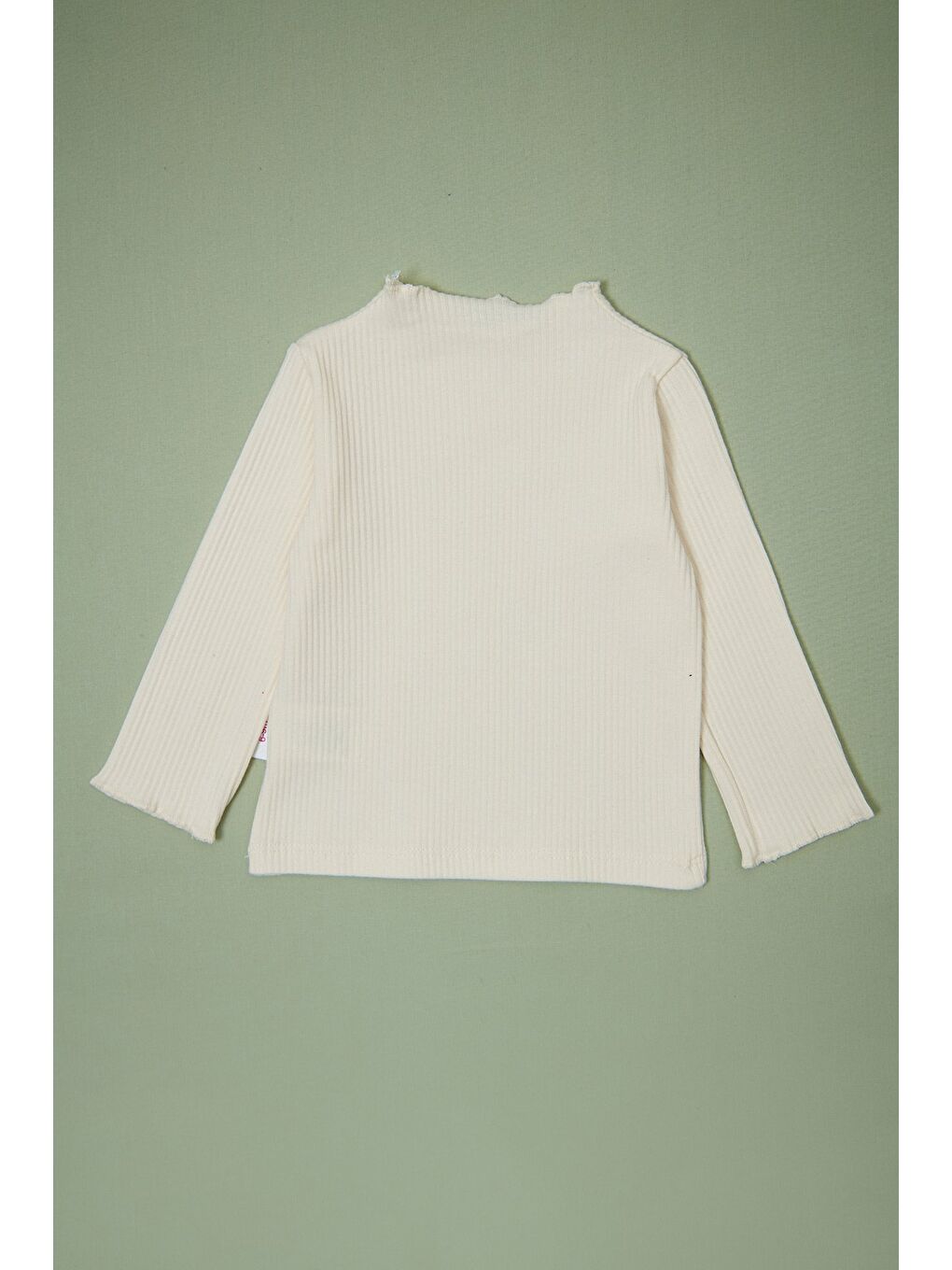 Ekru %100 Pamuk Papatya Nakışlı Kız Çocuk 2 Lİ Salopet Takım-3