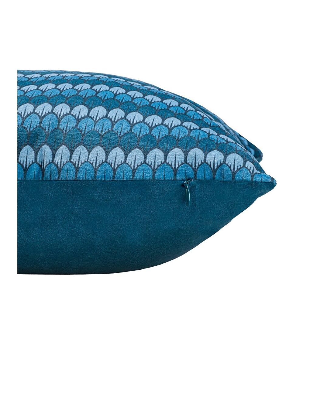 Petrol Lüks Kadife 43x43 Cm Kırlent Kılıfı Dekoratif Yumuşak Salon Koltuk Avangart Indigo Mavisi-1