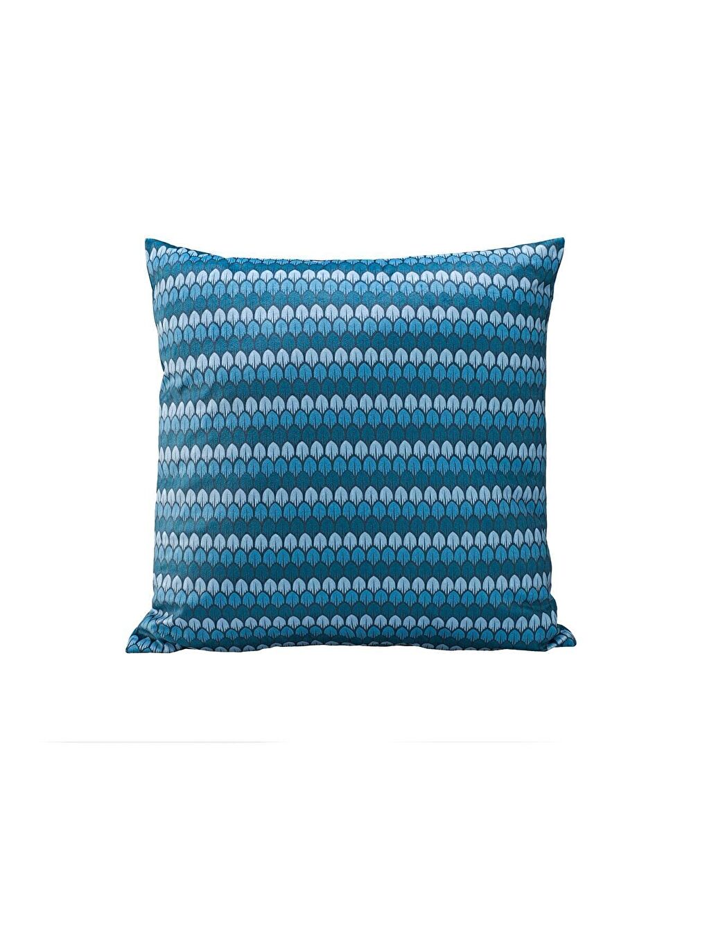 Petrol Lüks Kadife 43x43 Cm Kırlent Kılıfı Dekoratif Yumuşak Salon Koltuk Avangart Indigo Mavisi-2