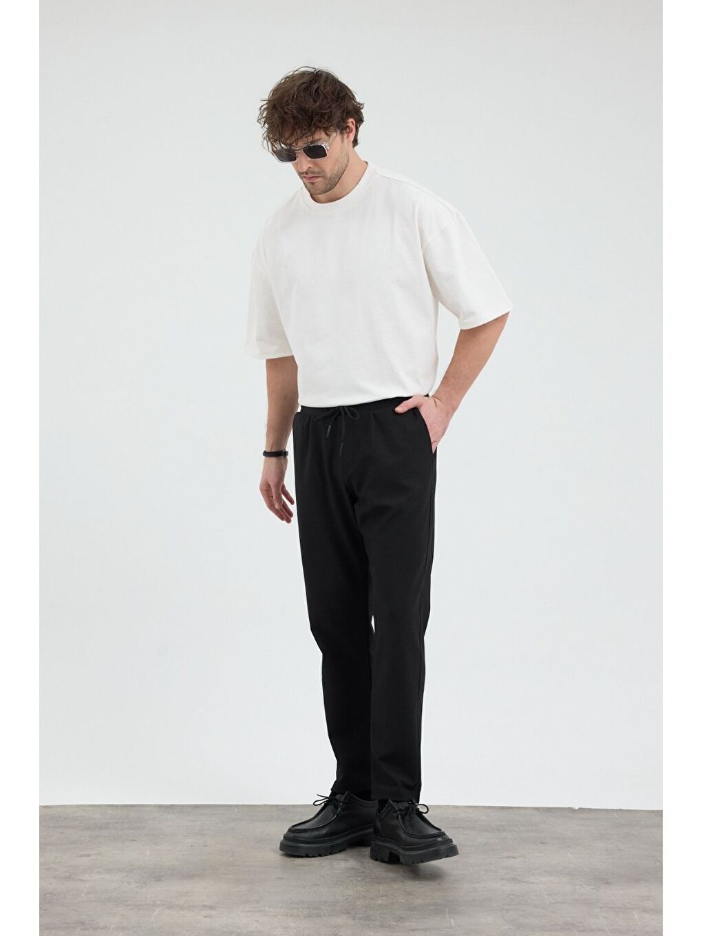 Ekru Erkek Chill Premium Krem T-Shirt-3