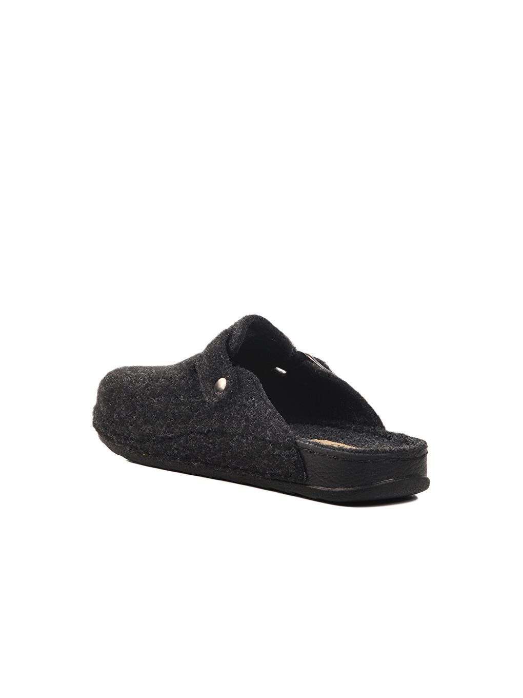 Siyah Tekstil Kadın Ev Terlik K-9548 Z-3