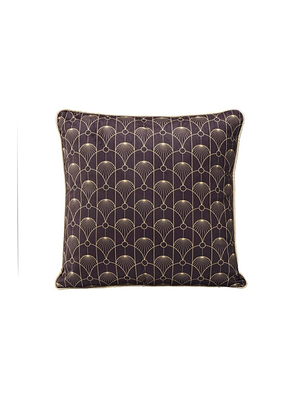 Lüks Kadife 43x43 Cm Kırlent Kılıfı Dekoratif Yumuşak Salon Koltuk Avangart Biyeli Siyah-2