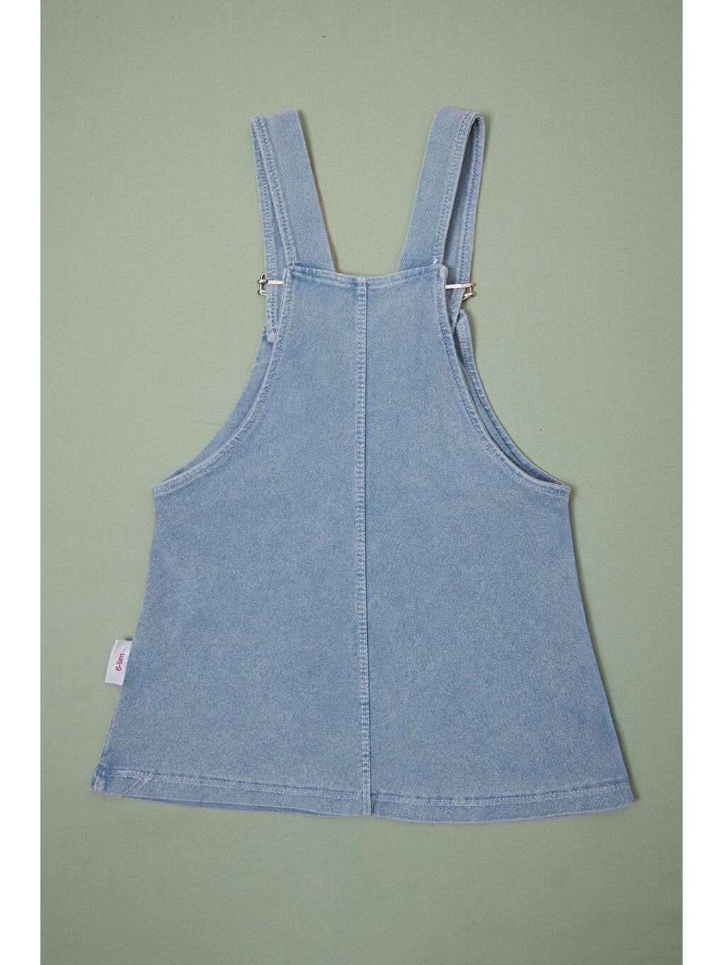 Pembe %100 Pamuk Papatya Nakışlı Kız Çocuk 2 Lİ Salopet Takım-4