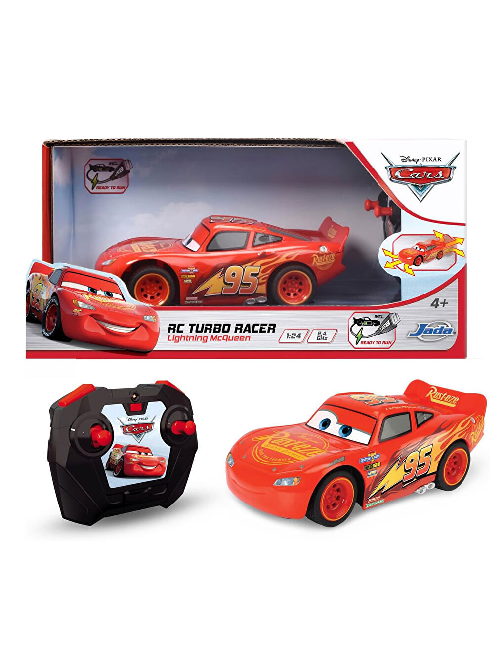 Dickie Toys RC Cars 3 Şimşek McQueen Turbo Yarışçısı 203084028