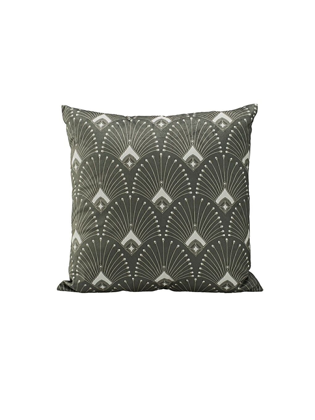 Yeşil Lüks Kadife 43x43 Cm Kırlent Kılıfı Dekoratif Yumuşak Salon Koltuk Avangart Haki-2