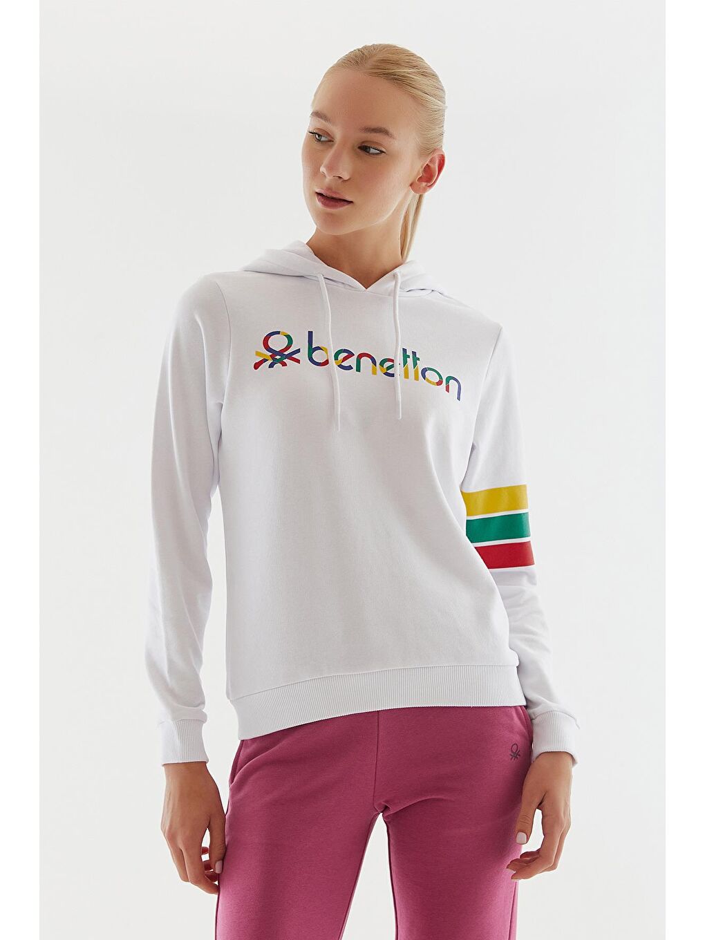 United Colors Of Benetton Beyaz Kadın Sweatshirt