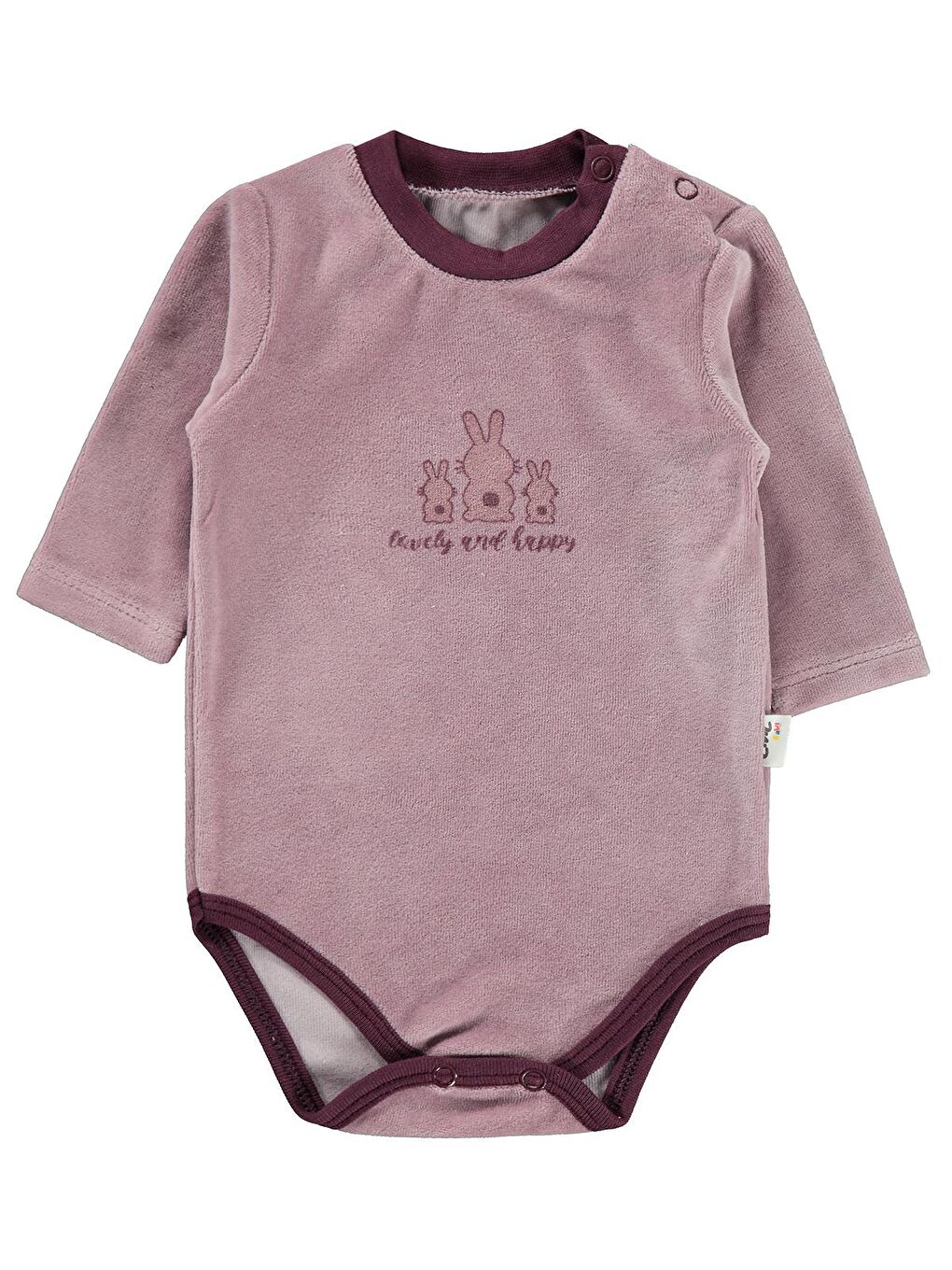 Lila Baby Kız Bebek Çıtçıtlı Badi 1-18 Ay Leylak