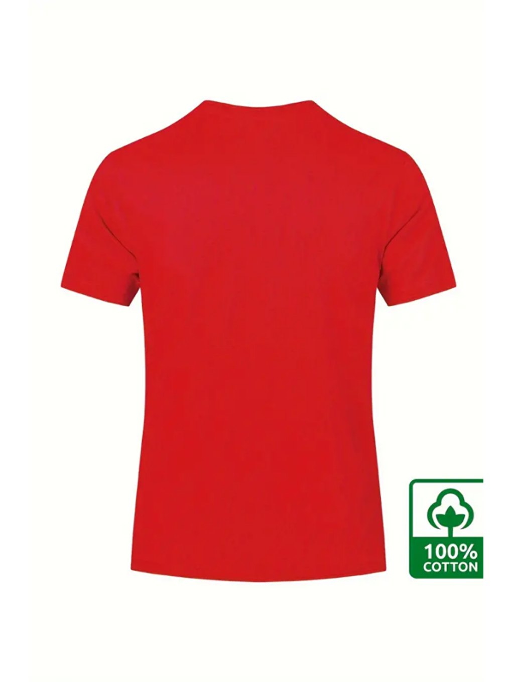 Karışık Beyaz Siyah Kırmızı  3'lü Basic Bisiklet Yaka T-shirt-1