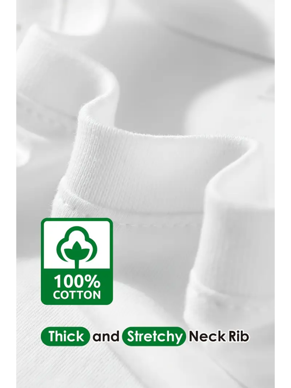 Karışık Beyaz Siyah Kırmızı  3'lü Basic Bisiklet Yaka T-shirt-2