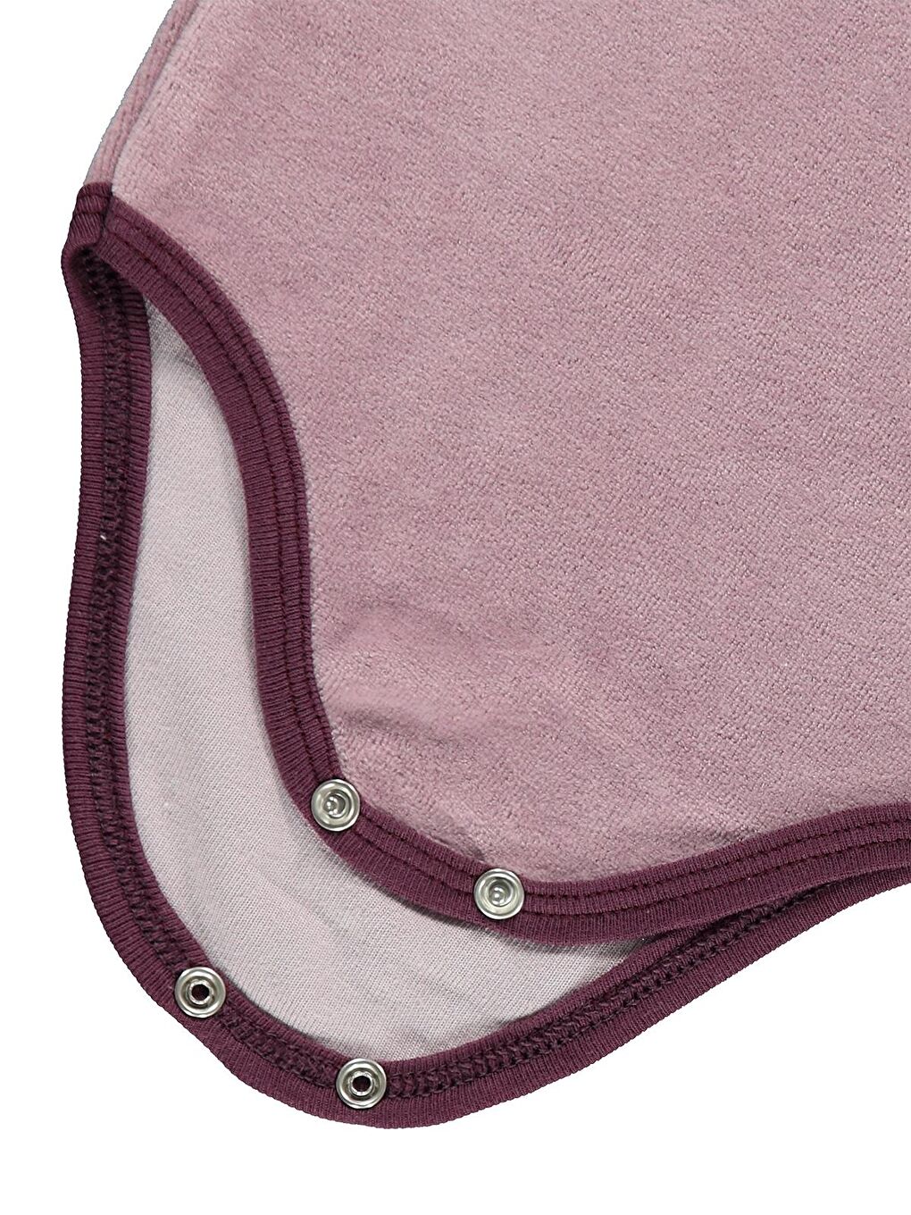 Lila Baby Kız Bebek Çıtçıtlı Badi 1-18 Ay Leylak-2