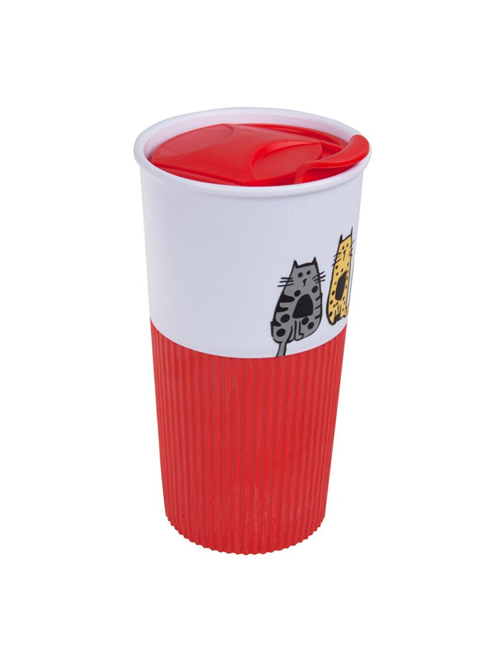 Biggdesign Kırmızı Cats 450 Ml Plastik Mug