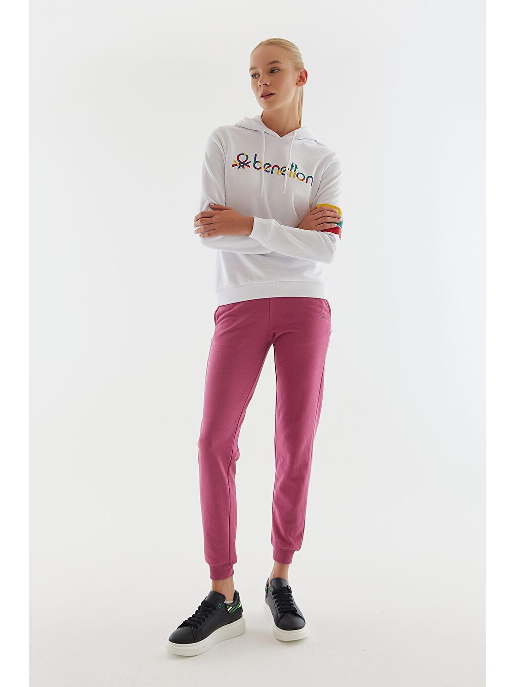 United Colors Of Benetton Beyaz Kadın Sweatshirt - 7