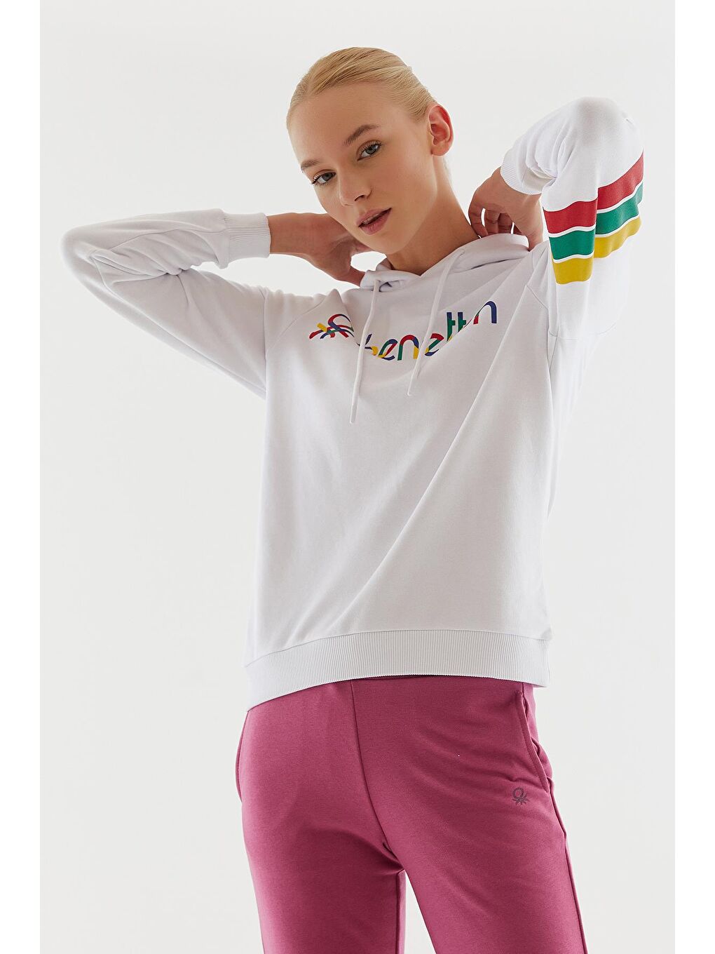 United Colors Of Benetton Beyaz Kadın Sweatshirt - 9