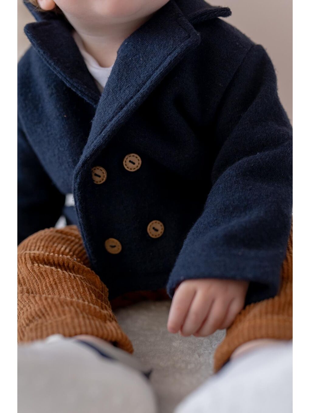 Erkek Bebek Örme Ceket - Lacivert-5