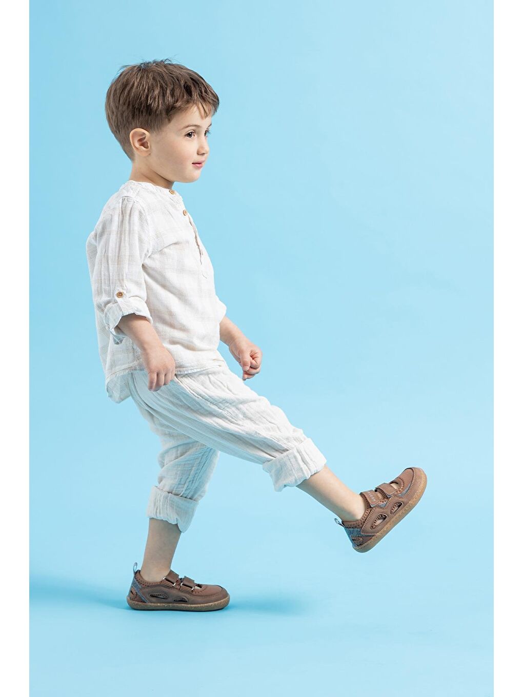 Kahverengi Smart Walker Outdoor Sandals Kahve Duo-4