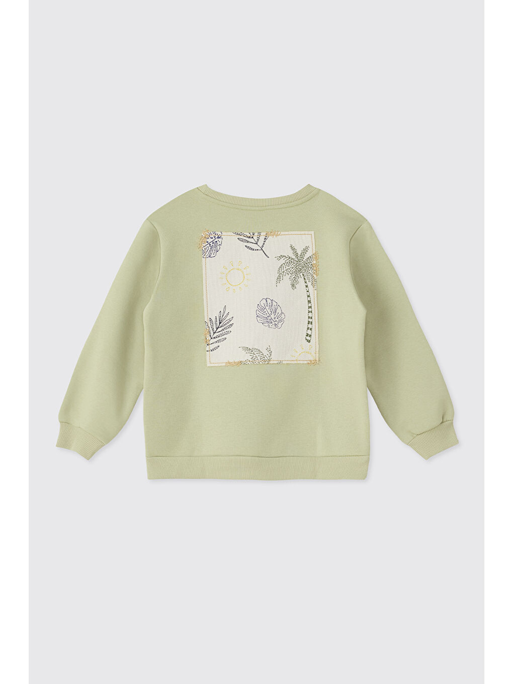 Kız Çocuk Yeşil Sweatshirt-1