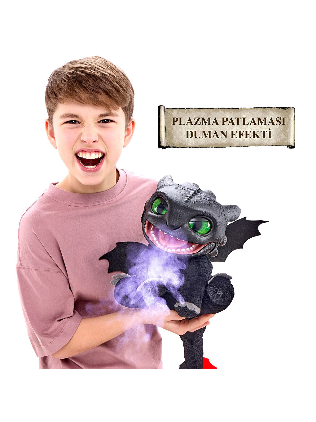 Ejderhanı Nasıl Eğitirsin Dişsiz Real FX Elektronik Kukla 30cm HTTYD-1001-1