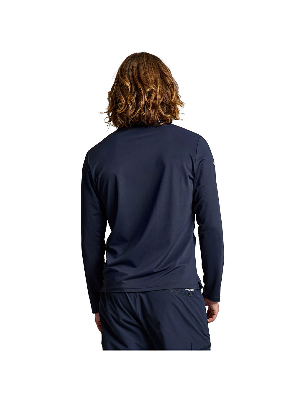 Lacivert Erkek Uzun Kollu Polo Yaka Tişört-4