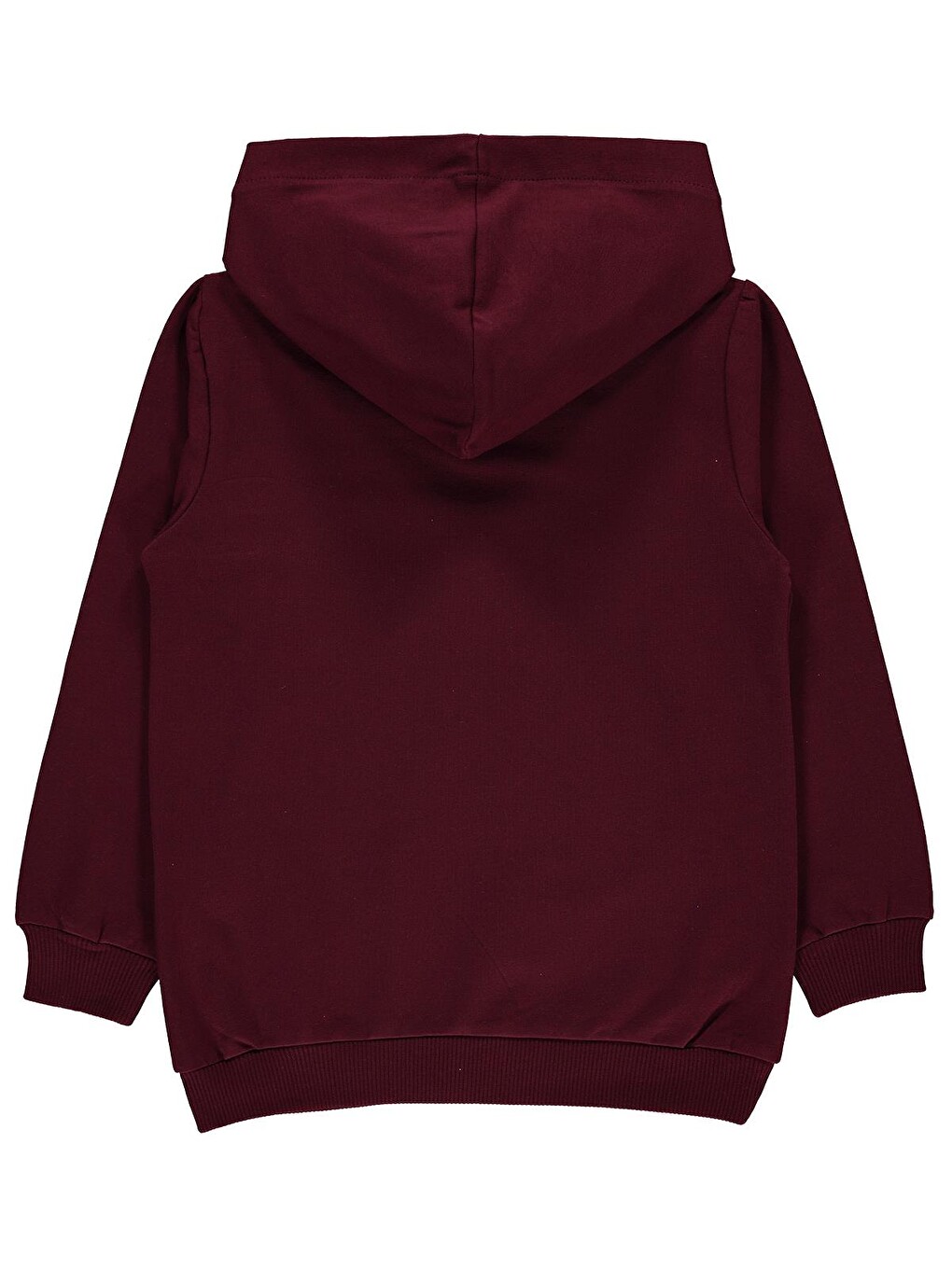 D384-2 Boys Happy Etiket 6-9 Yaş Sweat - Bordo-1