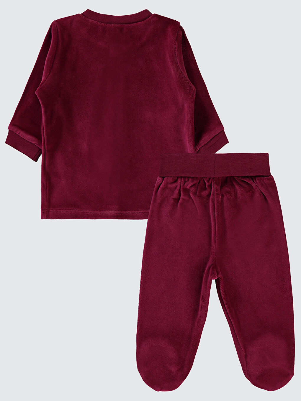 Civil Baby Kız Bebek Pijama Takımı 1-6 Ay Bordo - 1