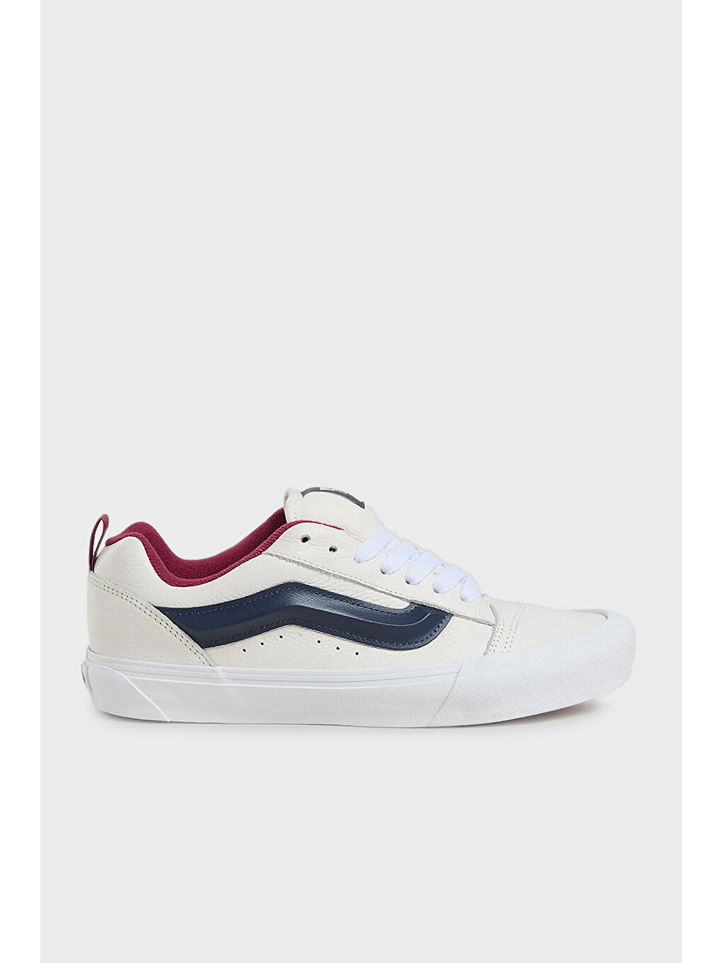 Vans Beyaz Knu Skool Deri Logolu Sneaker Unisex Ayakkabı VN000D22WTM1