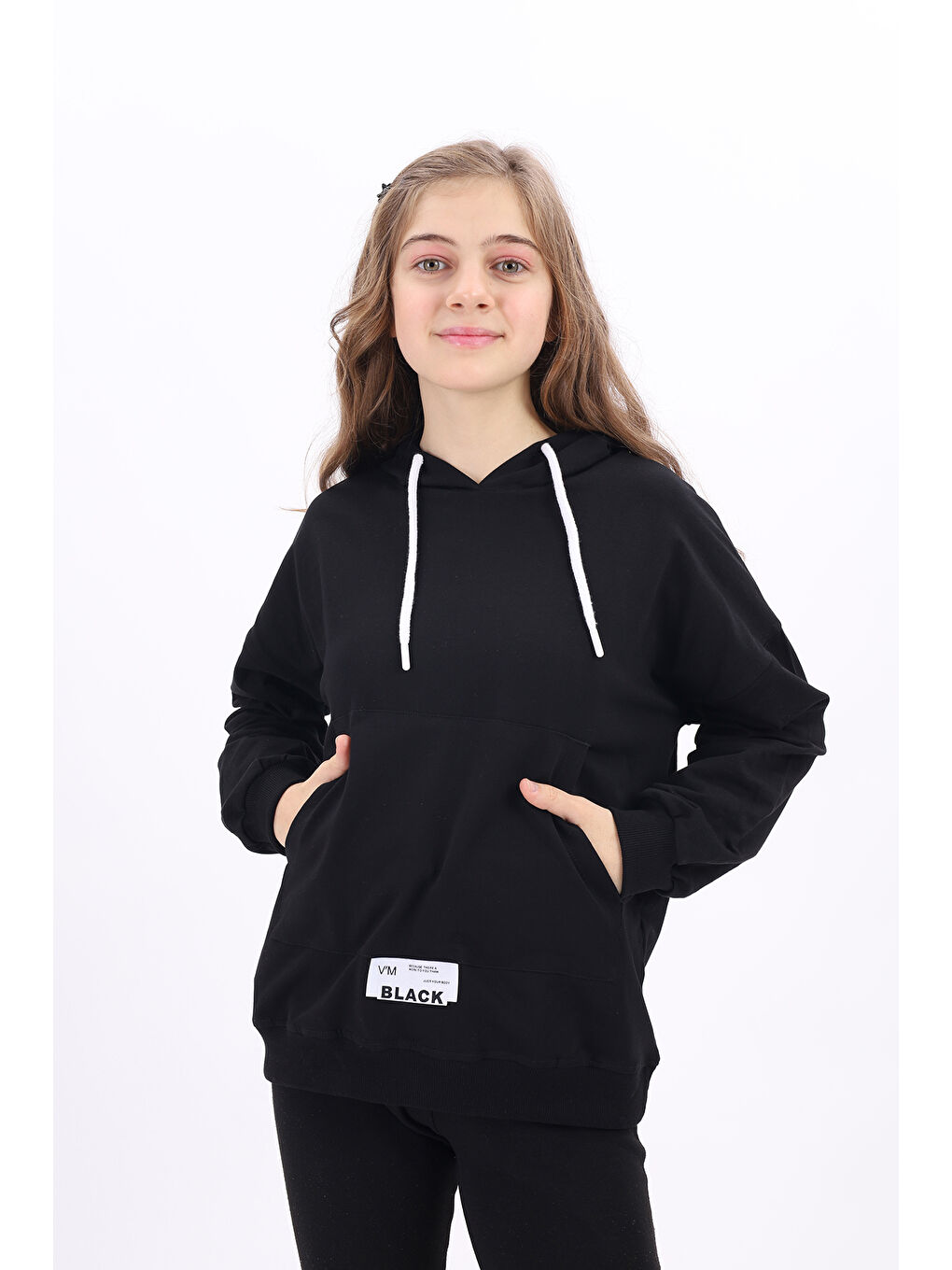 Siyah Kız Çocuk Sweatshirt