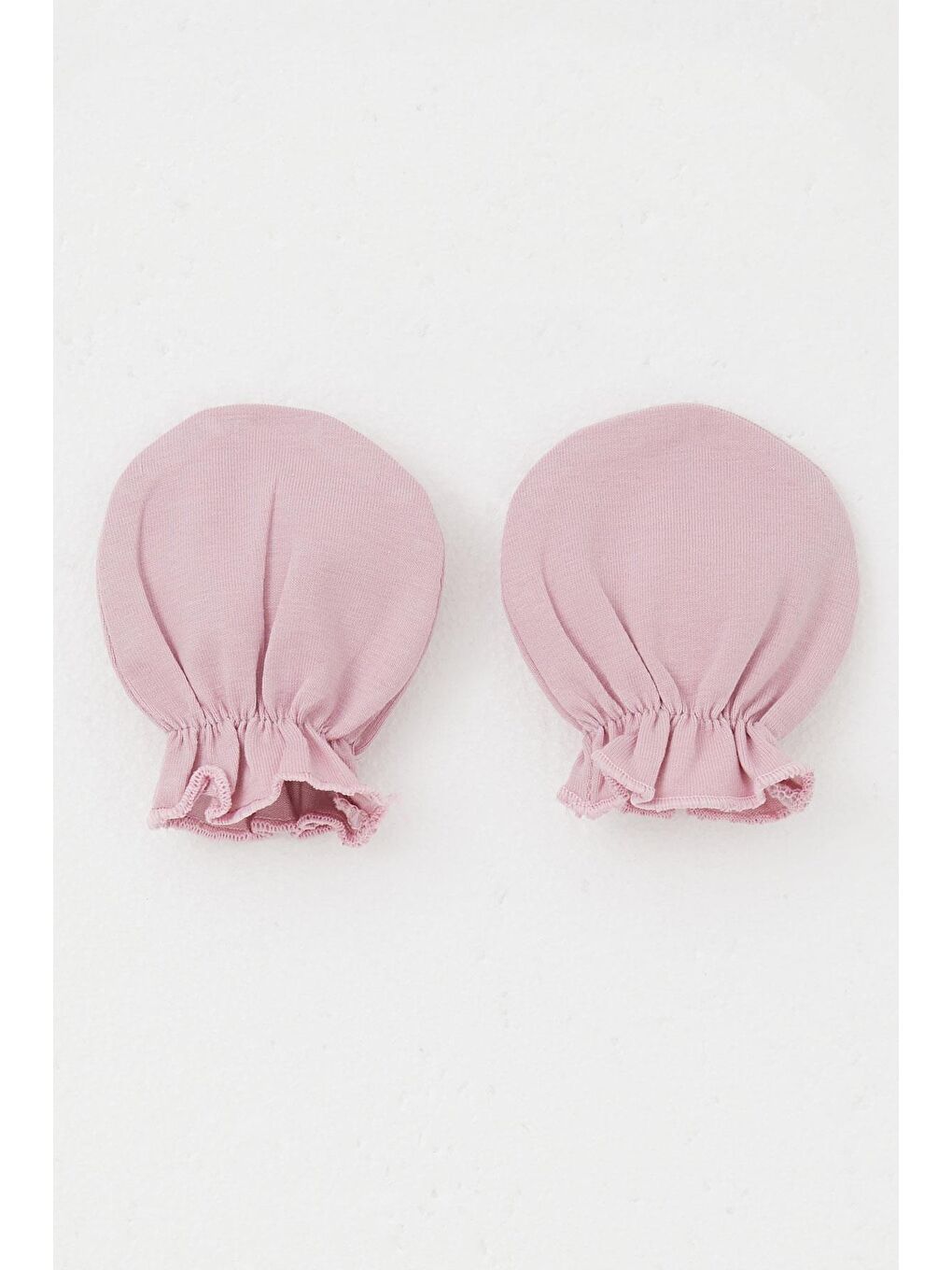 Pembe Yenidoğan Bebek Eldiven Basic Gülkurusu (7 X 9 Cm)