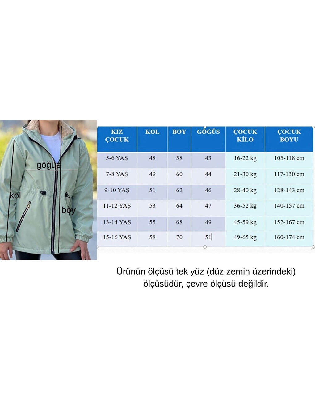 Lila Kız Çocuk Renkli Kapüşonlu Cepli Beli Büzgülü Bondik Kumaş Kışlık Mont Km4020-4