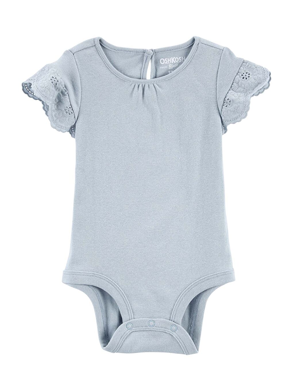 Kız Bebek Kısa Kollu Body Mavi